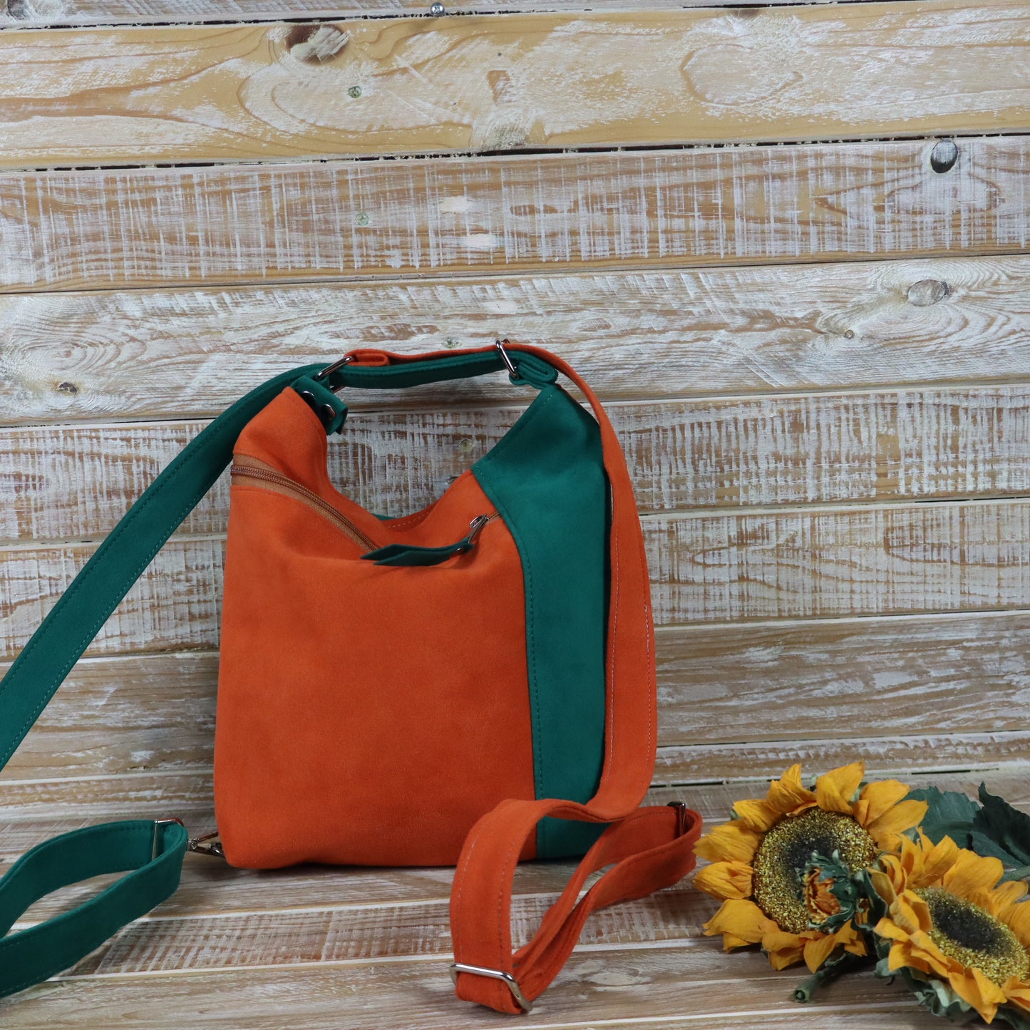 Anselmina junior arancione zucca verde turchese