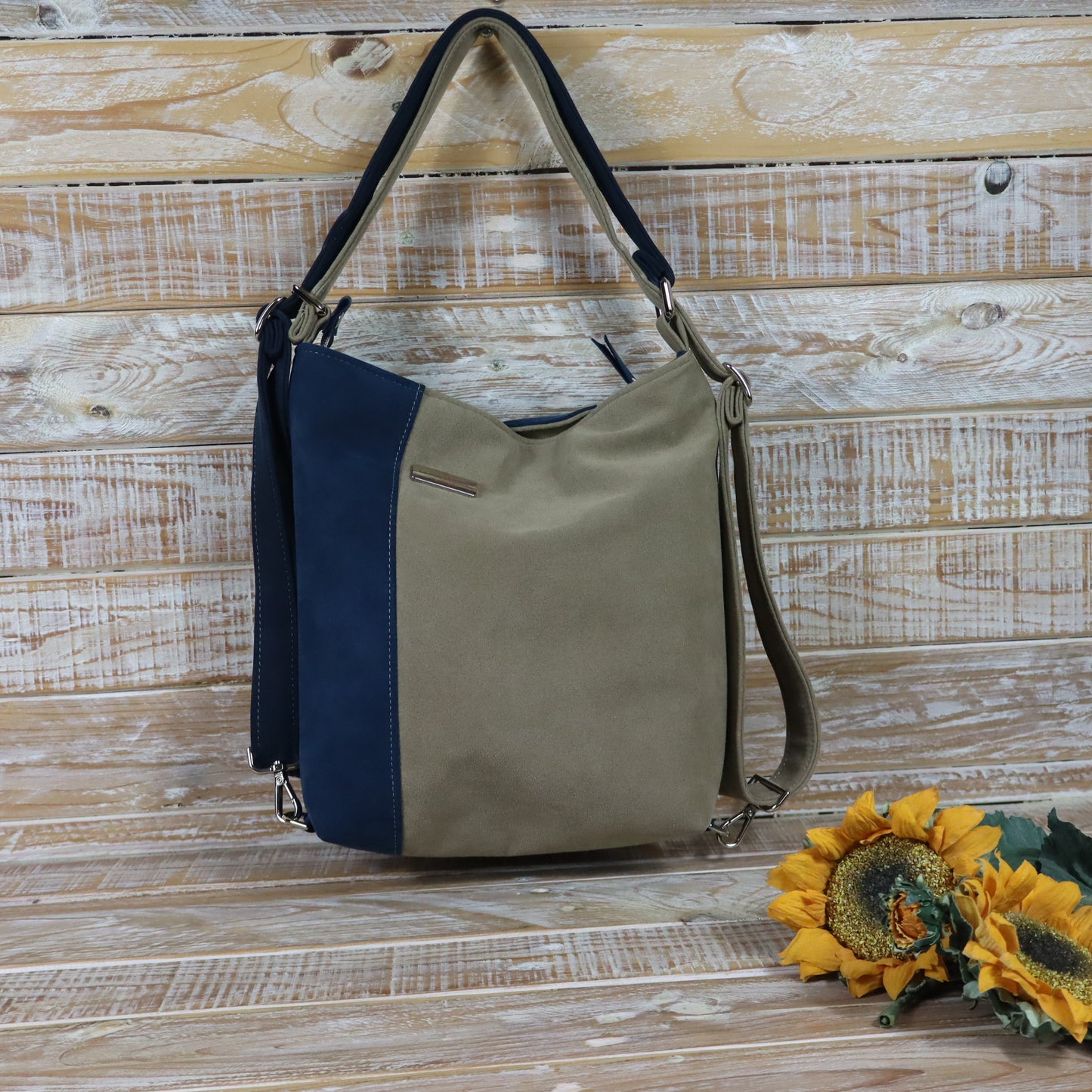 Green Purple Backpack Bag