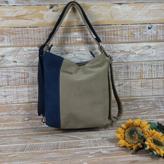 Green Purple Backpack Bag