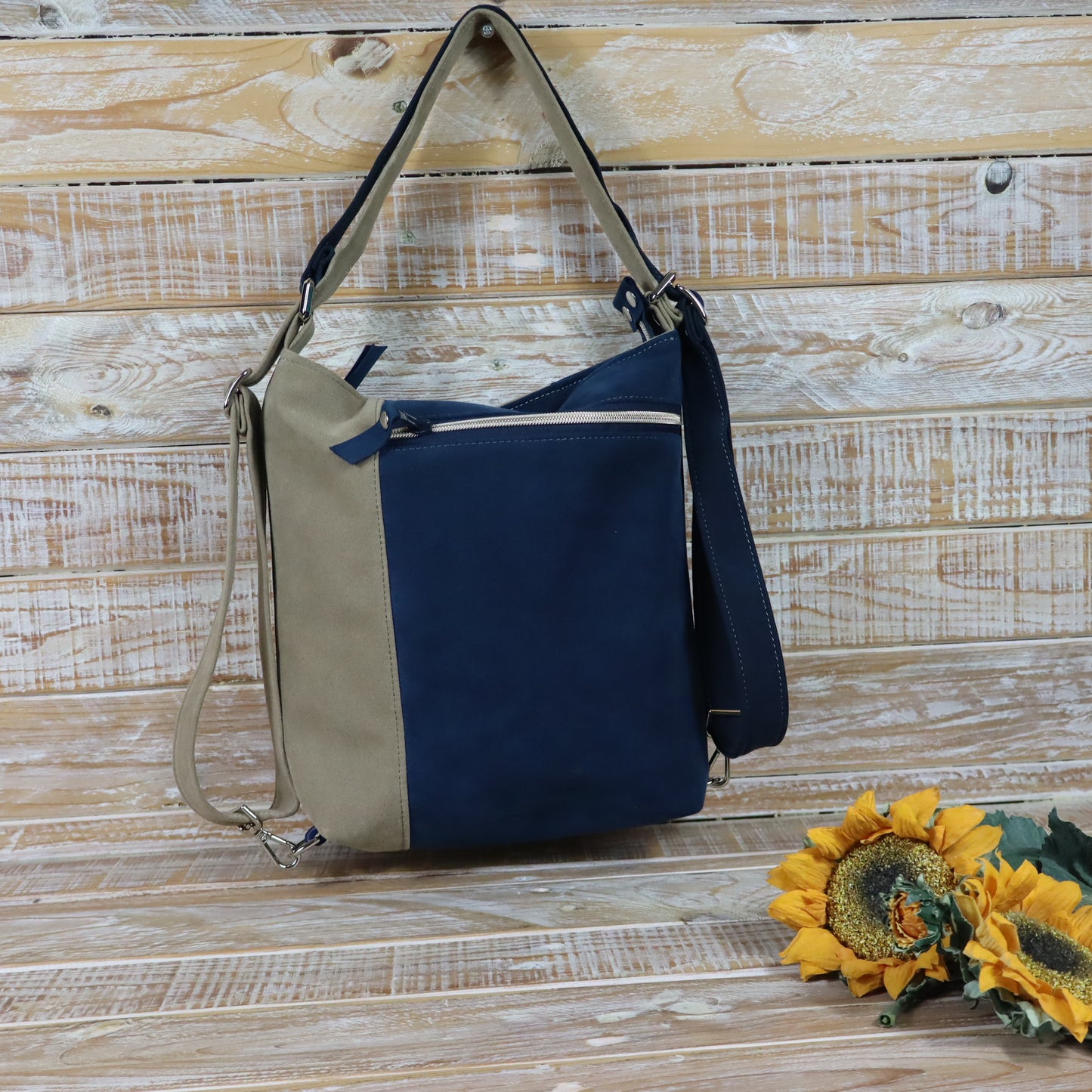 Green Purple Backpack Bag