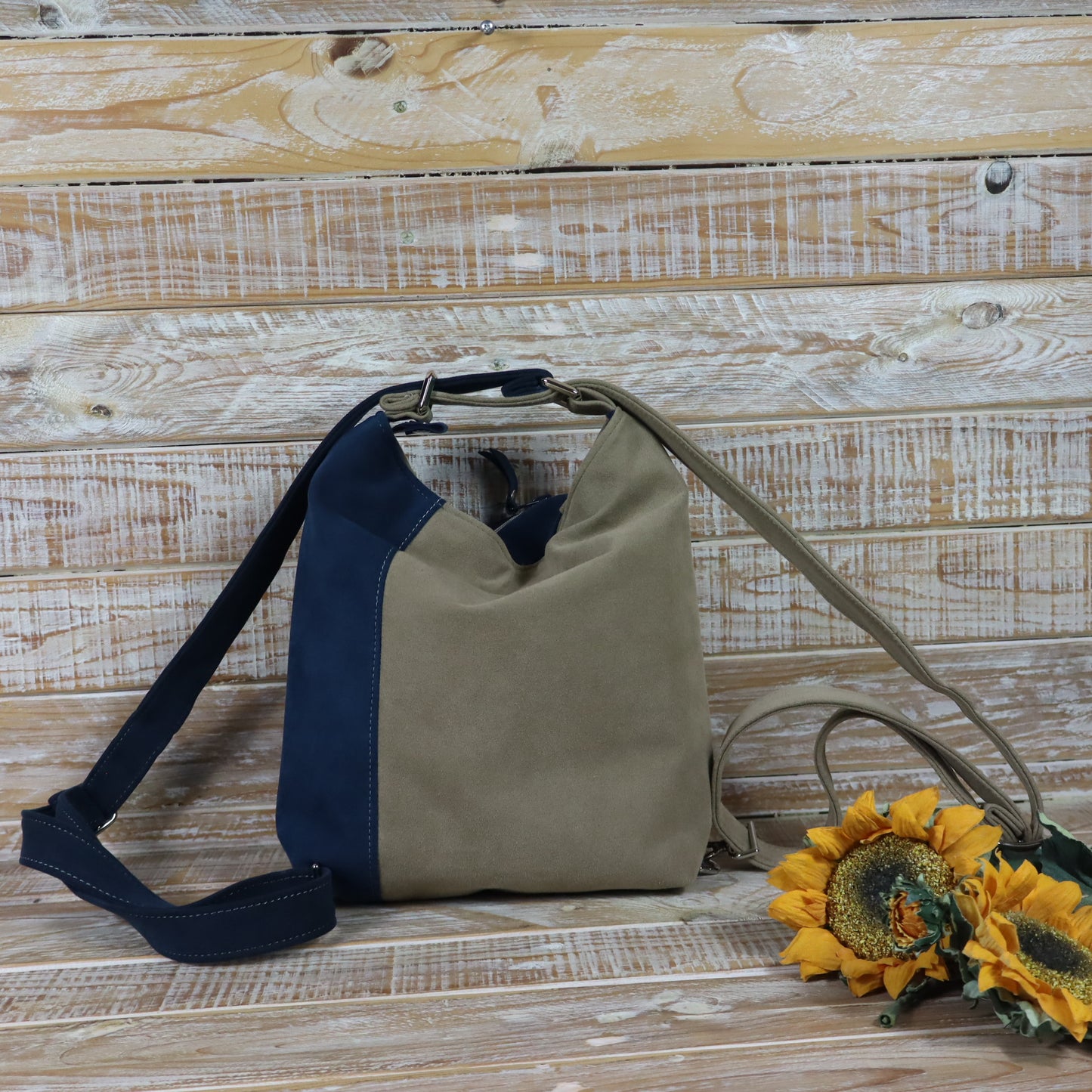 Green Purple Backpack Bag