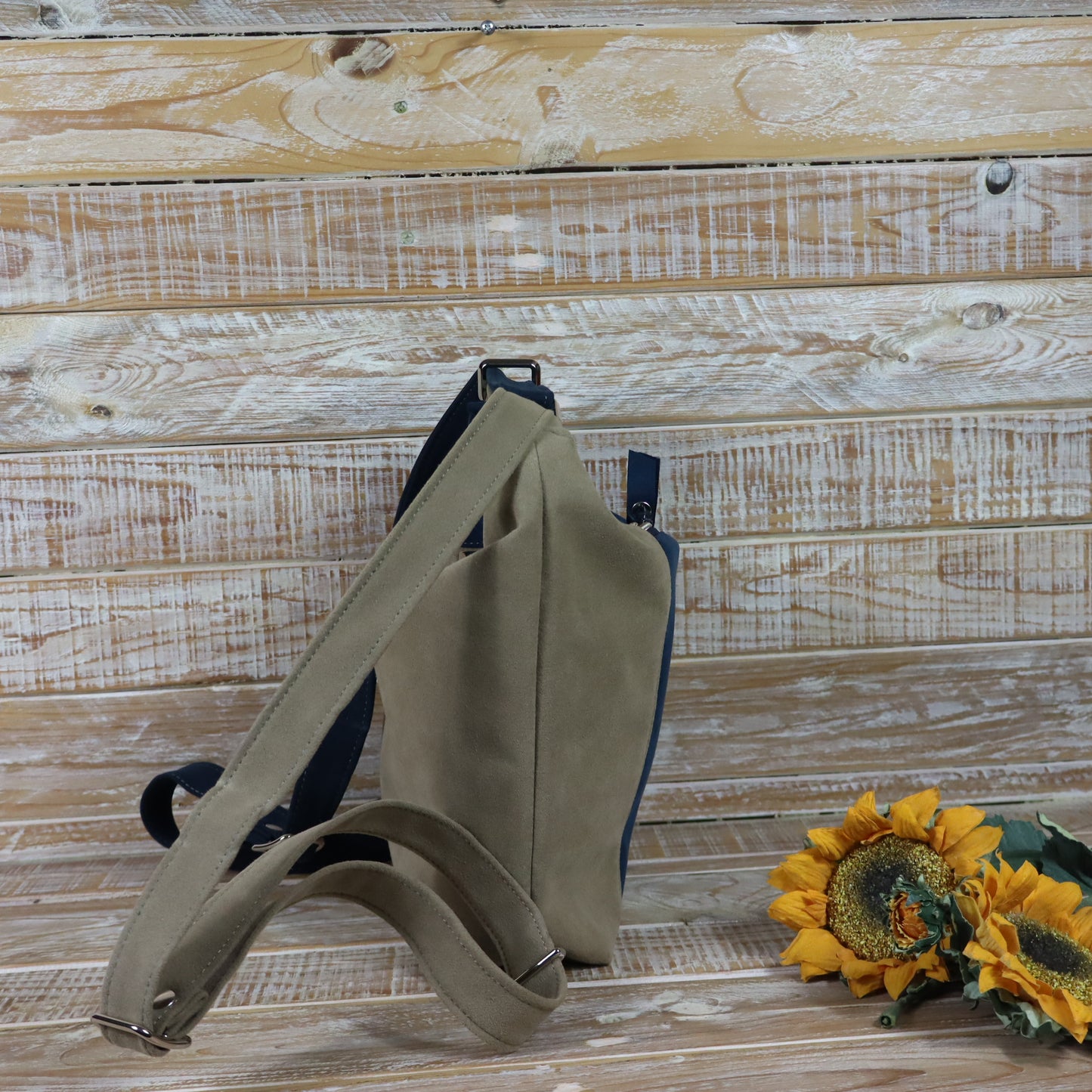 Green Purple Backpack Bag