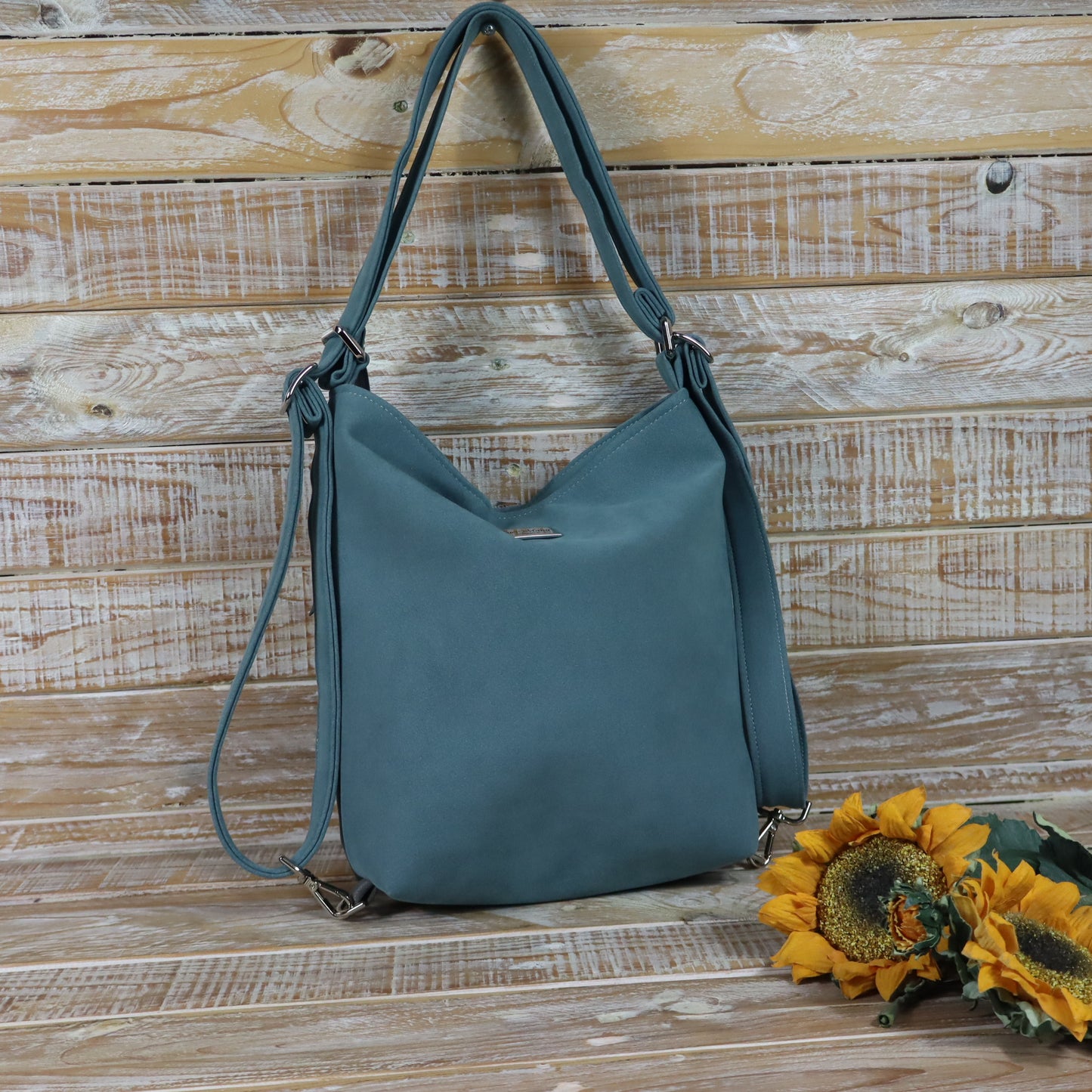 Green Purple Backpack Bag
