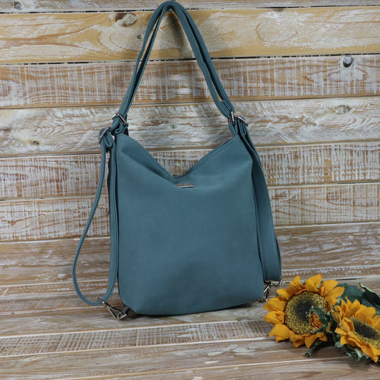 Green Purple Backpack Bag