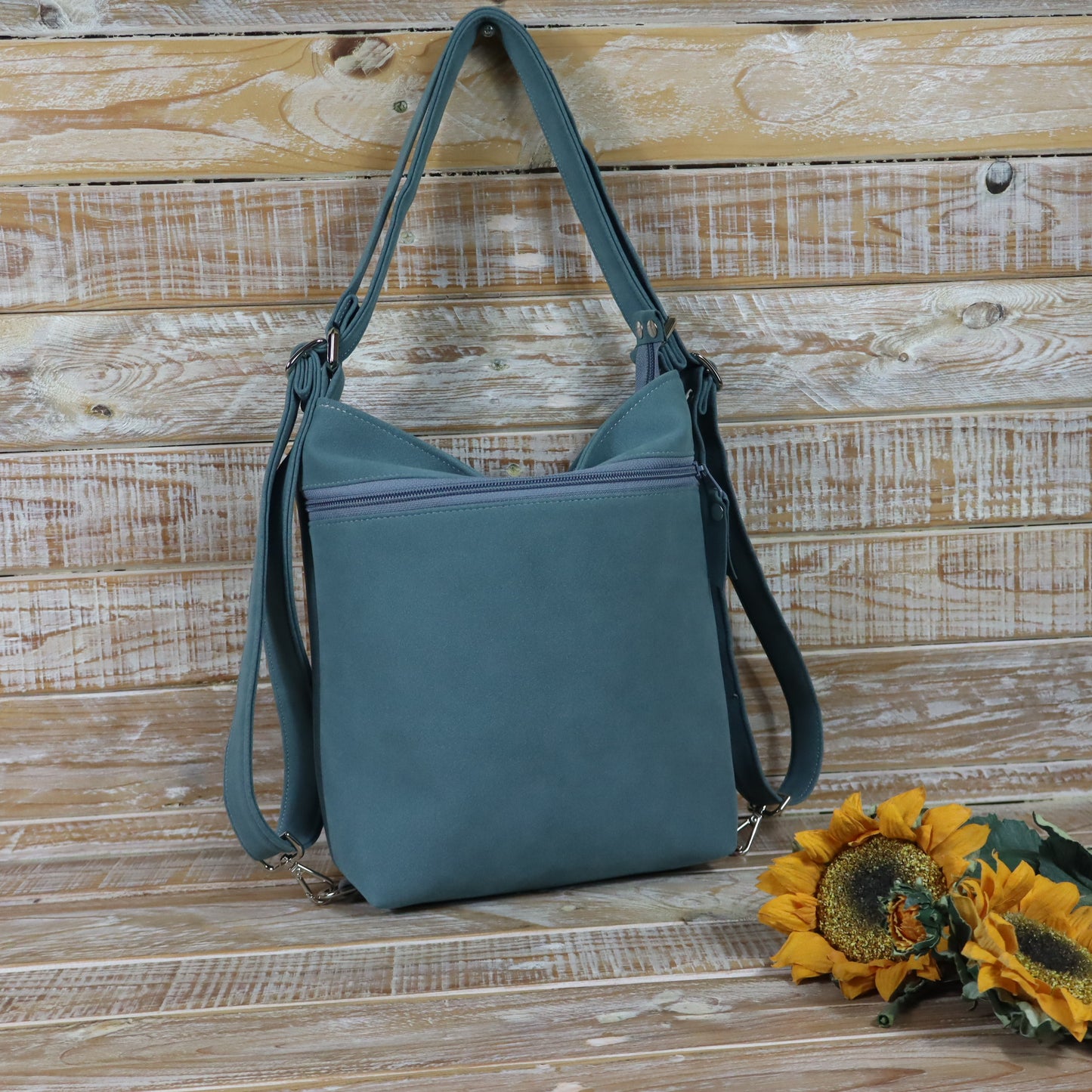 Green Purple Backpack Bag
