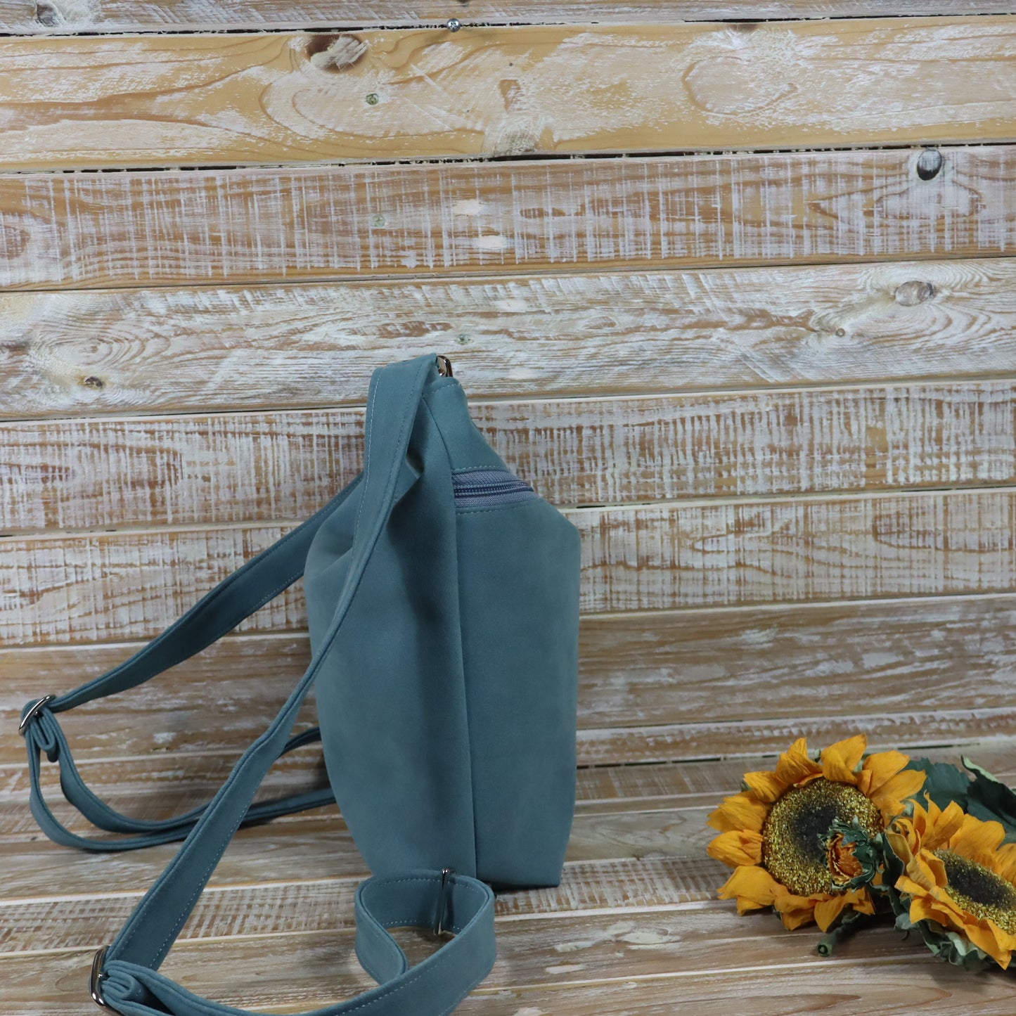 Green Purple Backpack Bag