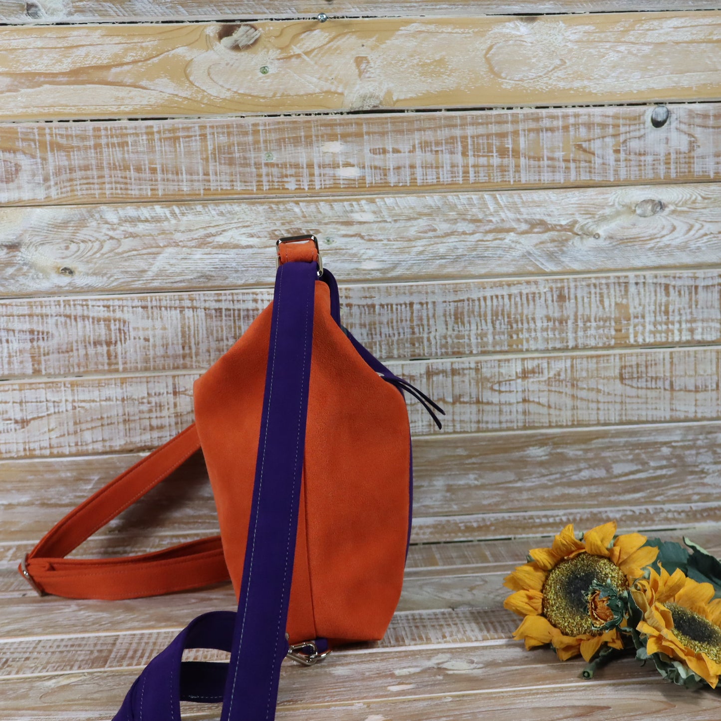 Green Purple Backpack Bag
