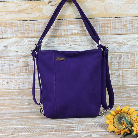 Green Purple Backpack Bag