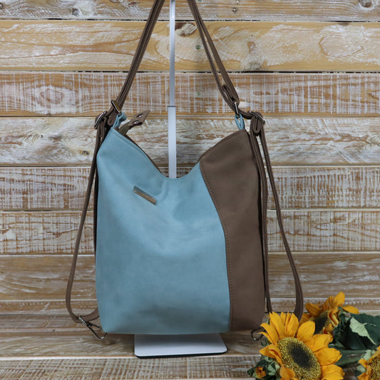 Green Purple Backpack Bag