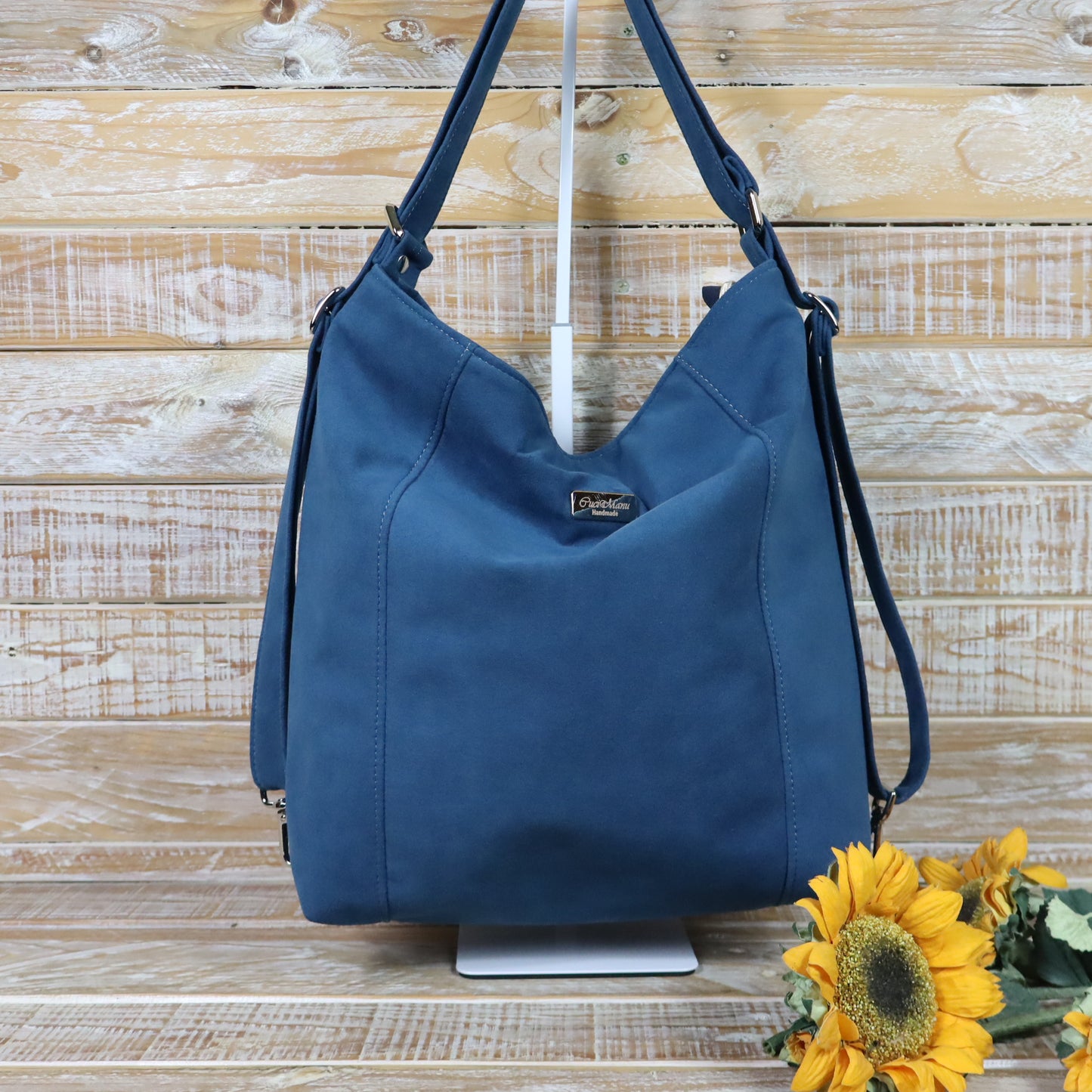 Grün Lila Rucksack Tasche