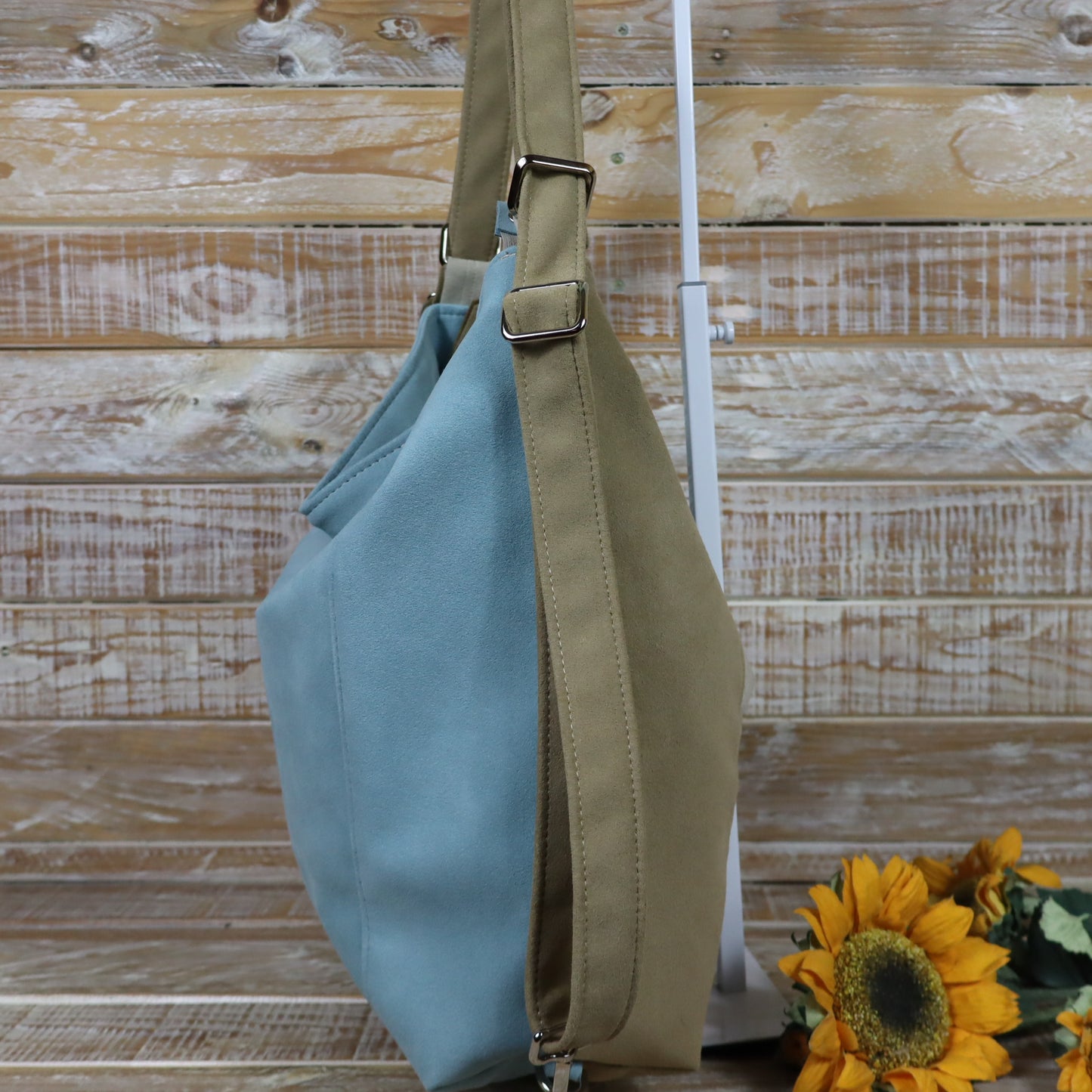 Grün Lila Rucksack Tasche