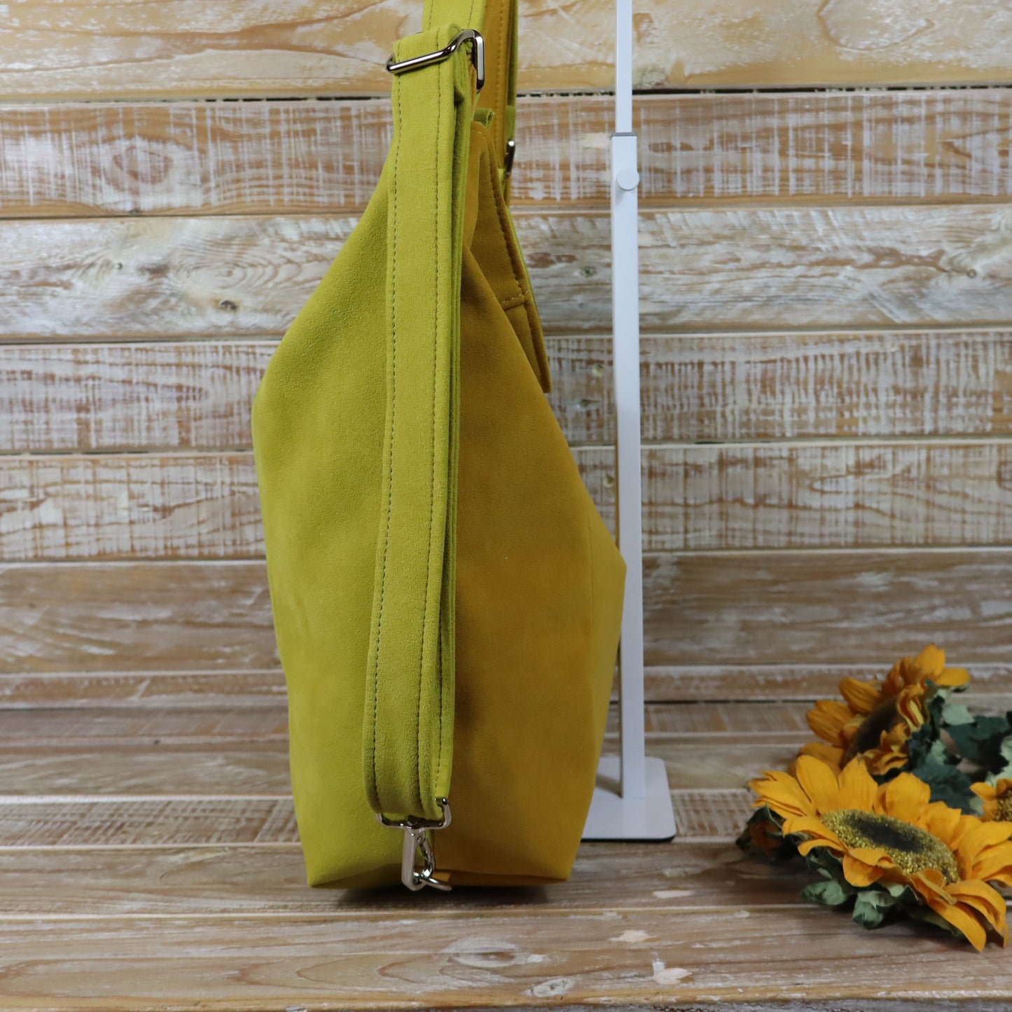 Grün Lila Rucksack Tasche
