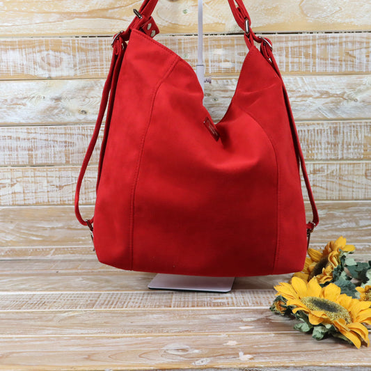 Grün Lila Rucksack Tasche