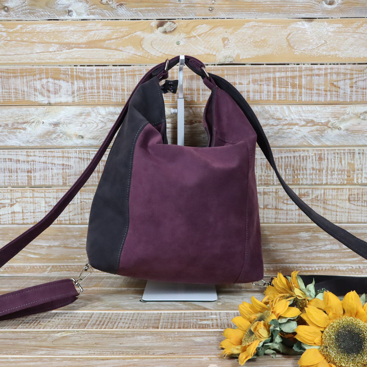 Green Purple Backpack Bag