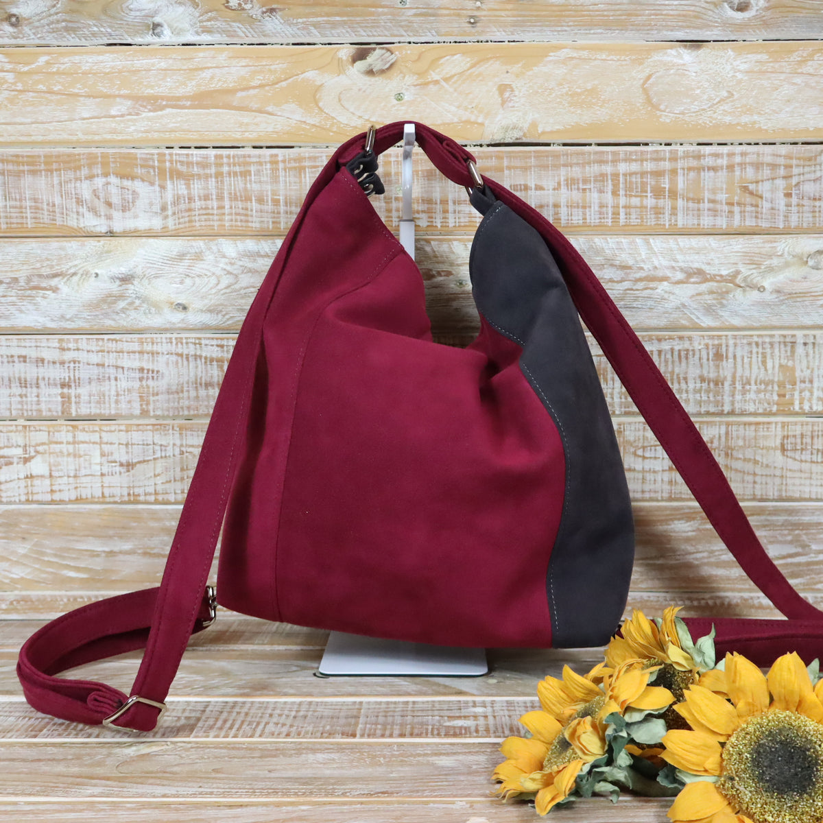 Green Purple Backpack Bag