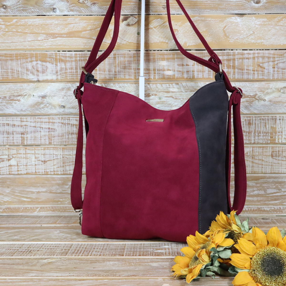 Green Purple Backpack Bag