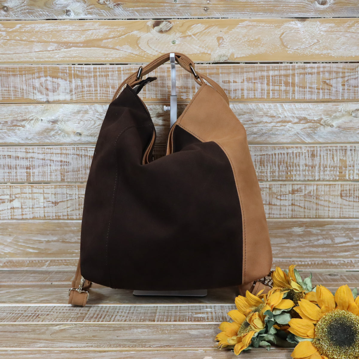 Green Purple Backpack Bag