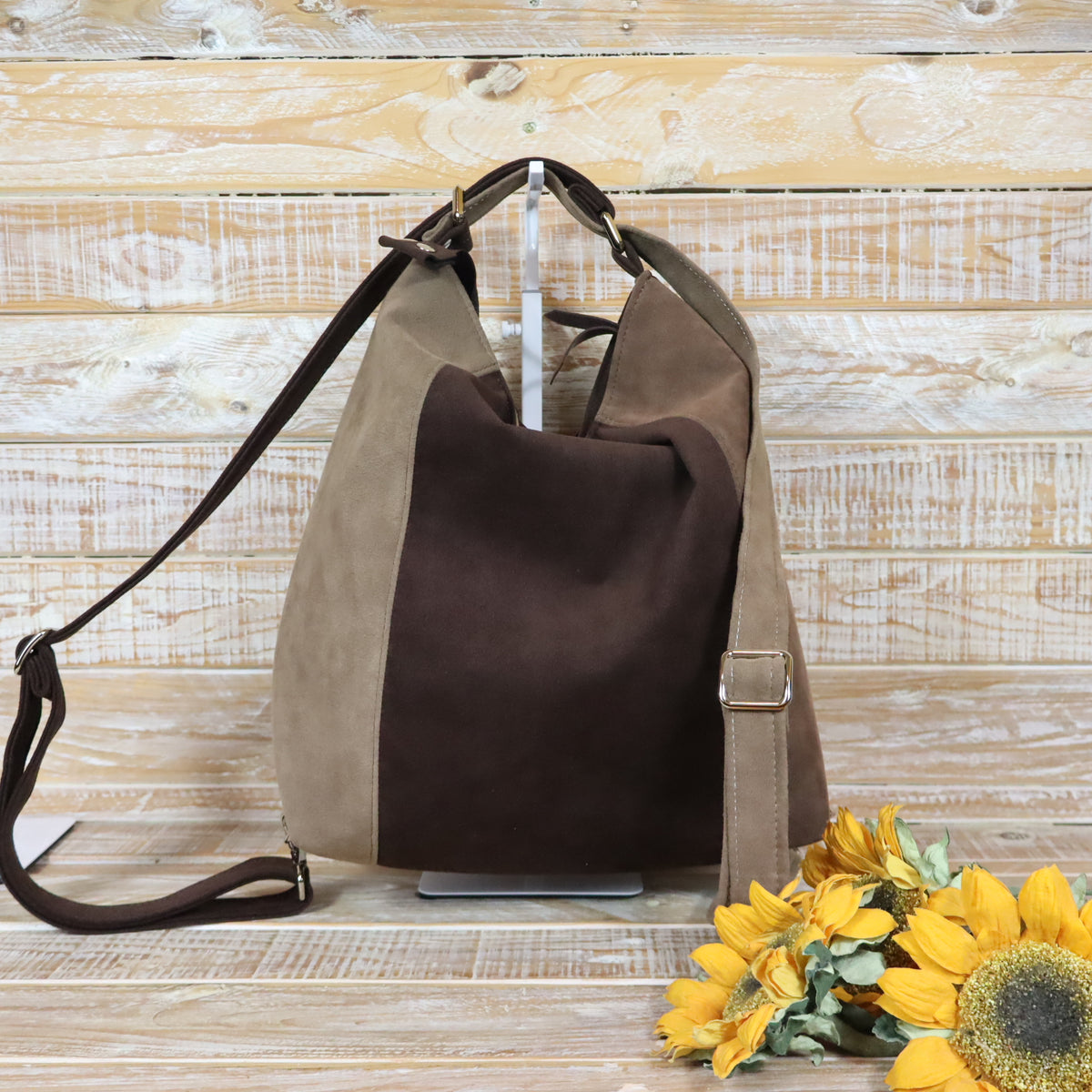 Green Purple Backpack Bag
