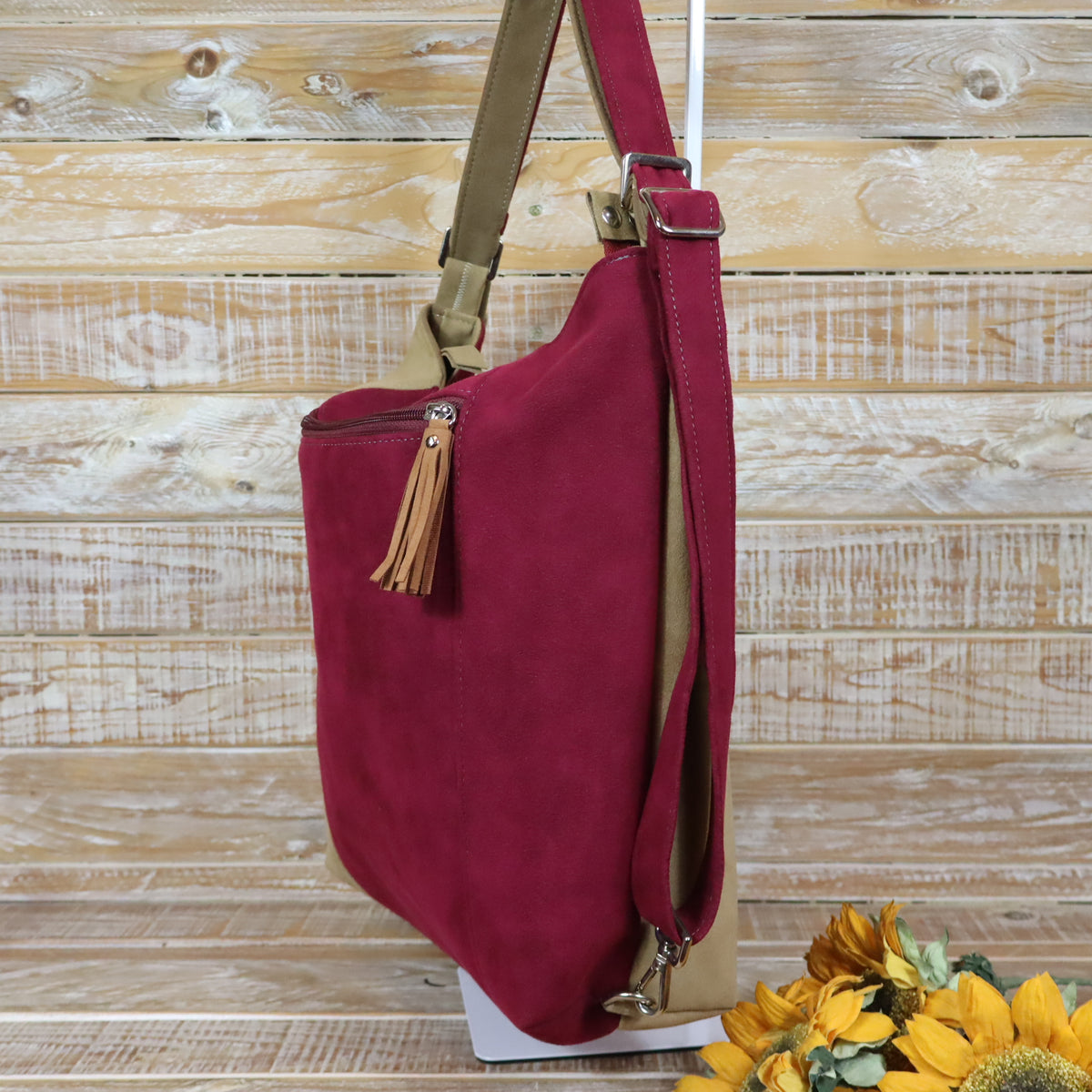 Green Purple Backpack Bag