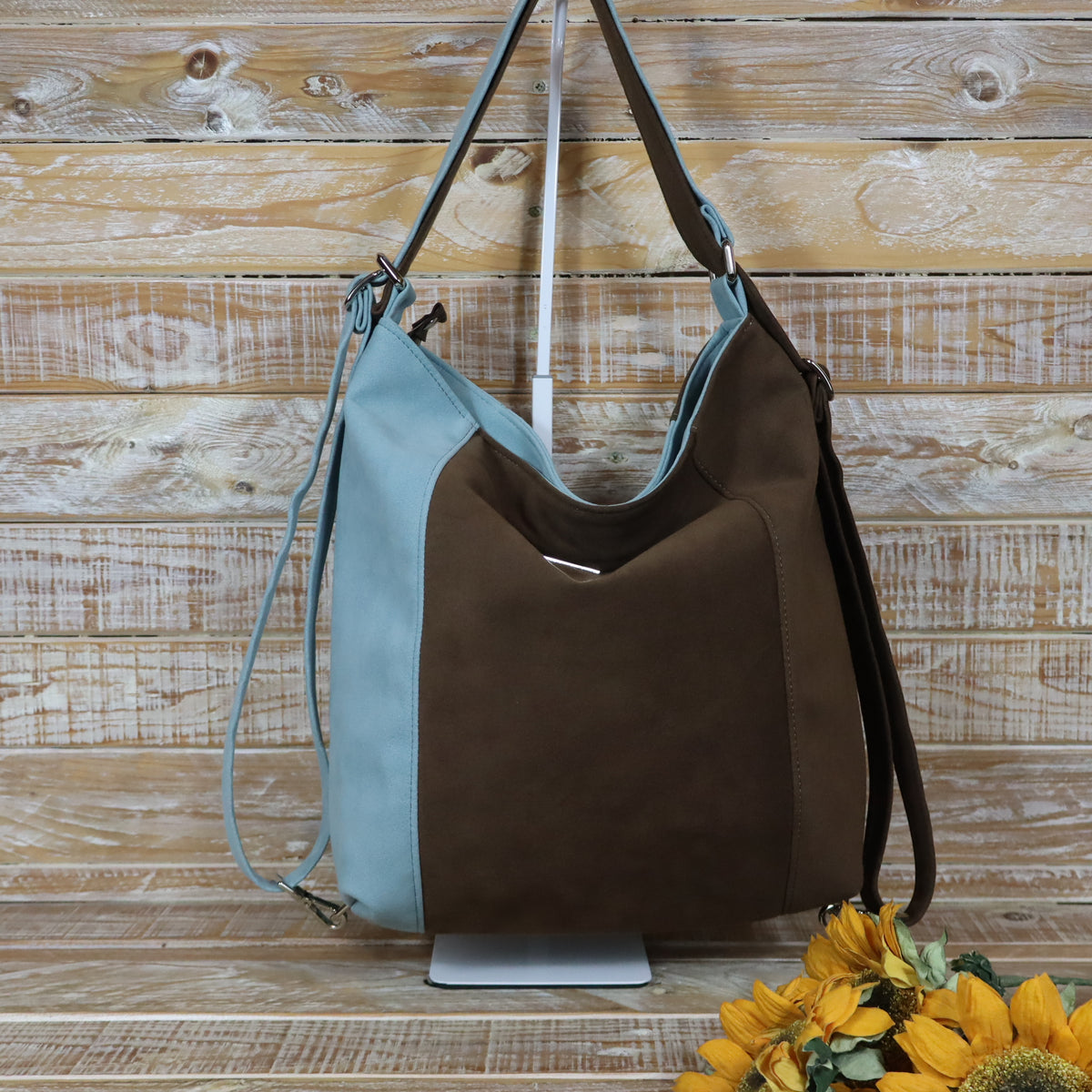 Green Purple Backpack Bag
