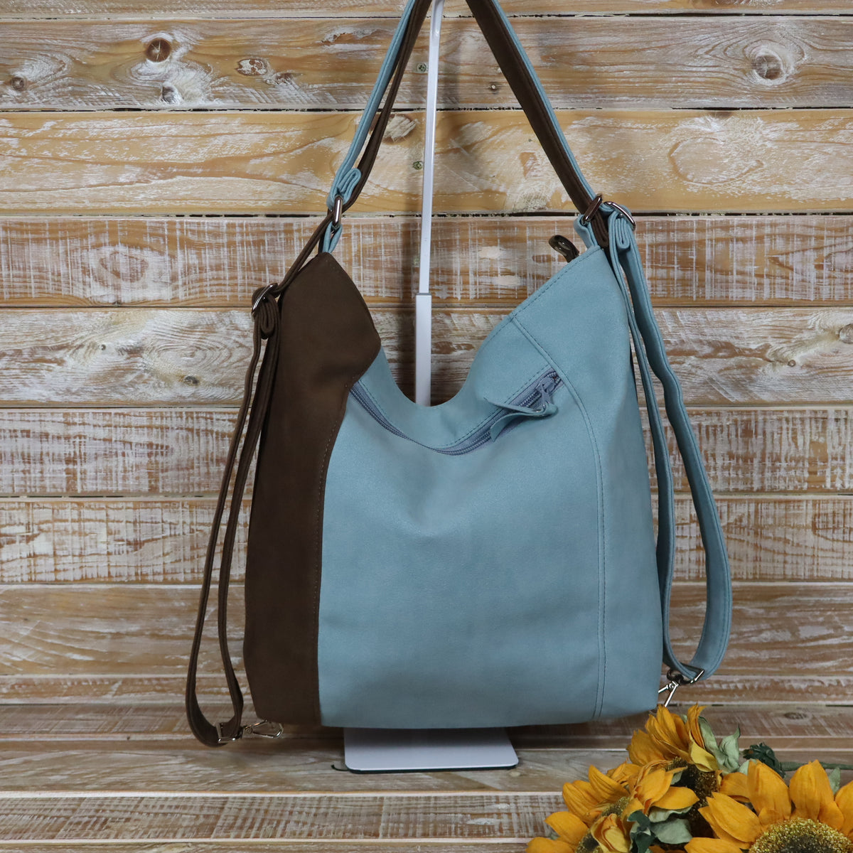 Green Purple Backpack Bag