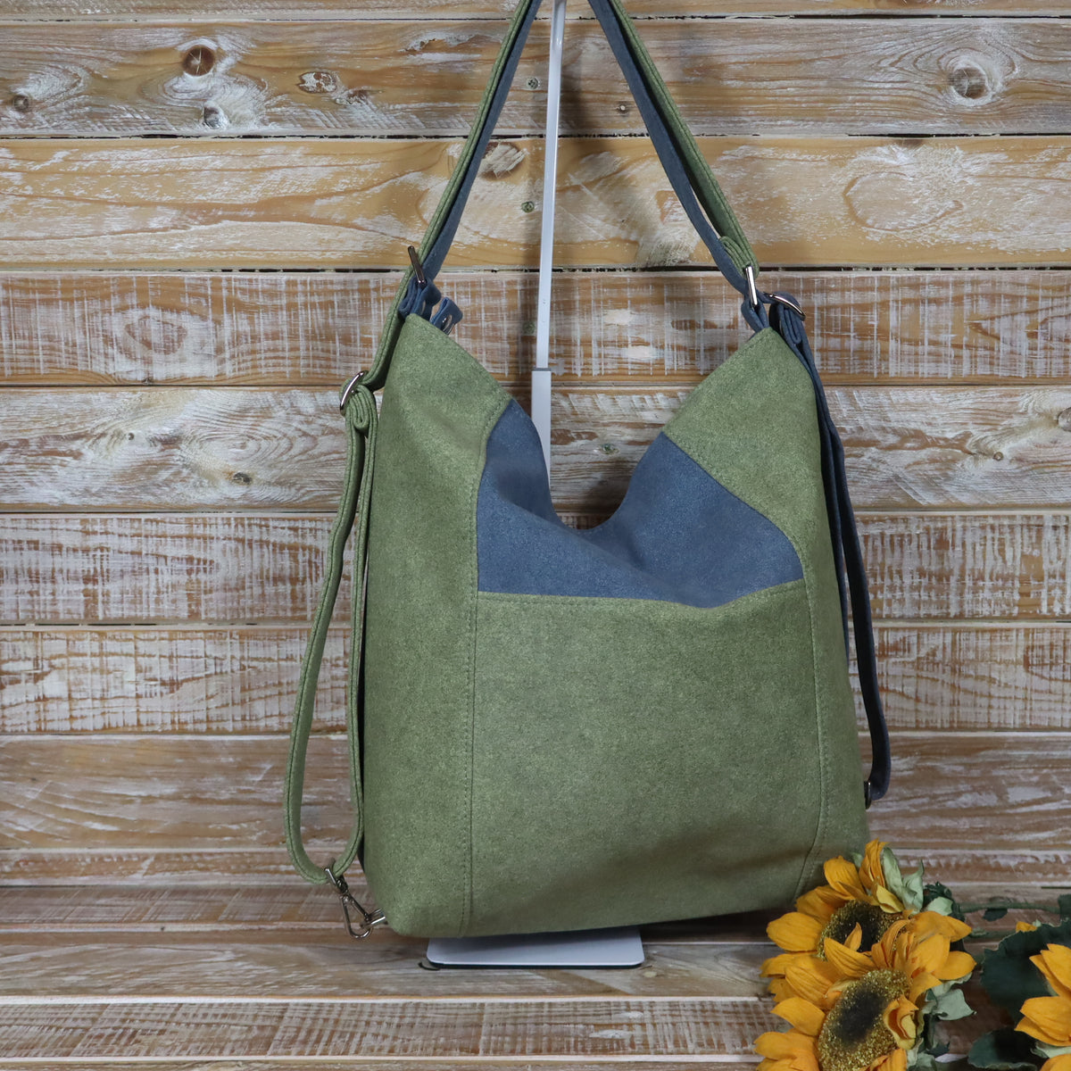 Anselma melange verde azzurro