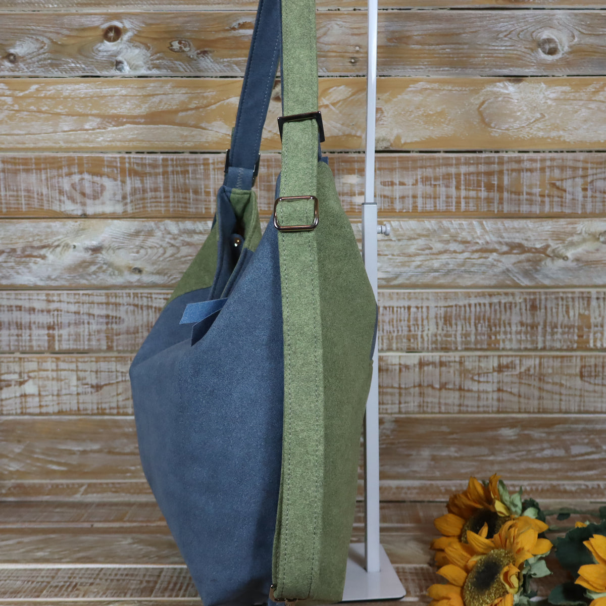 Anselma melange verde azzurro