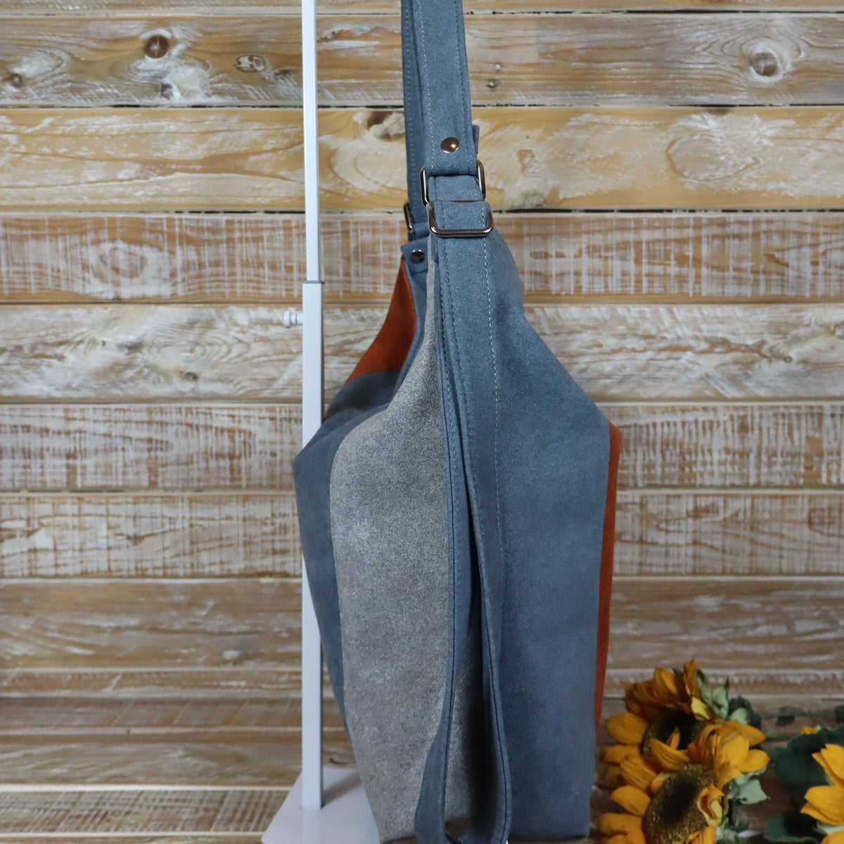 Grün Lila Rucksack Tasche