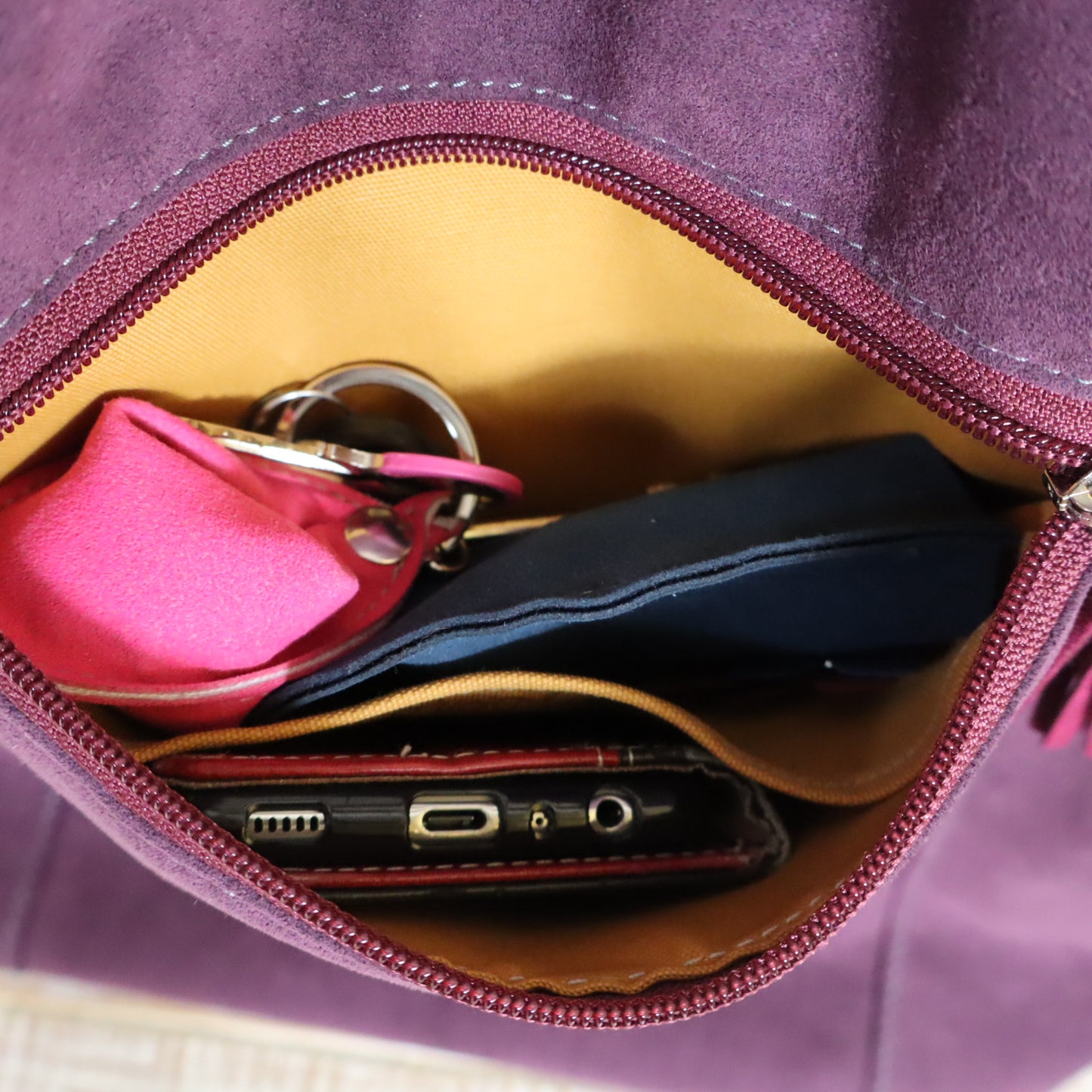 Anselmina cammello e toni azzurri